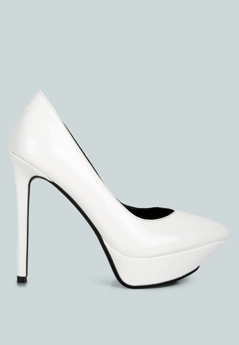 ROTHKO White Patent Stiletto Sandals#color_white
