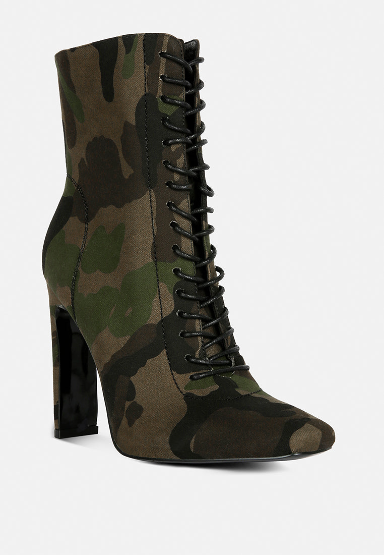 wyndham camouflage lace up leather ankle boots#color_camouflage