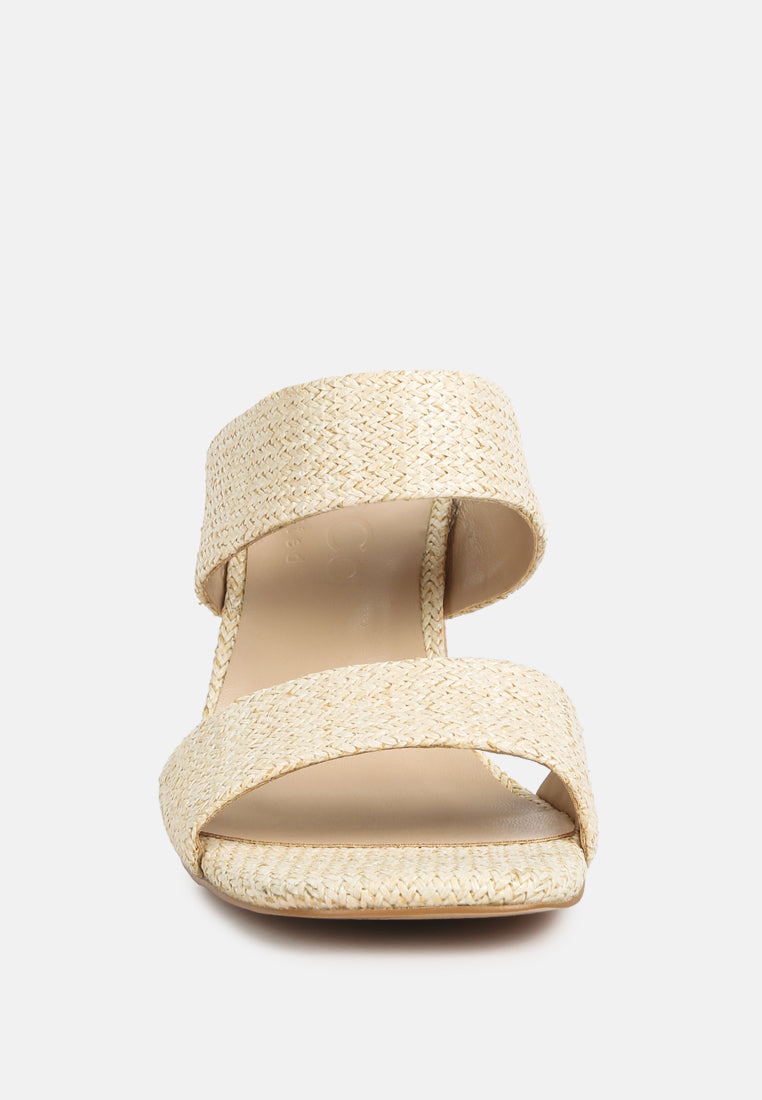 alodia Slim block heel sandals in Natural#color_Natural