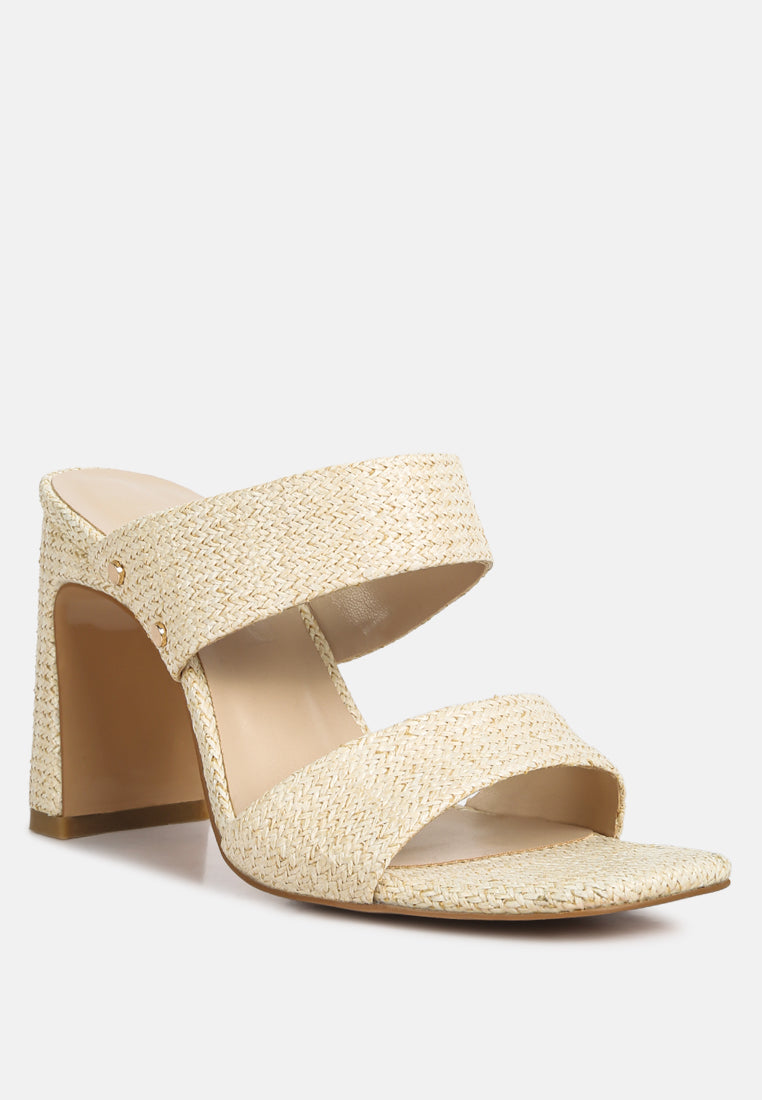 alodia Slim block heel sandals in Natural#color_Natural
