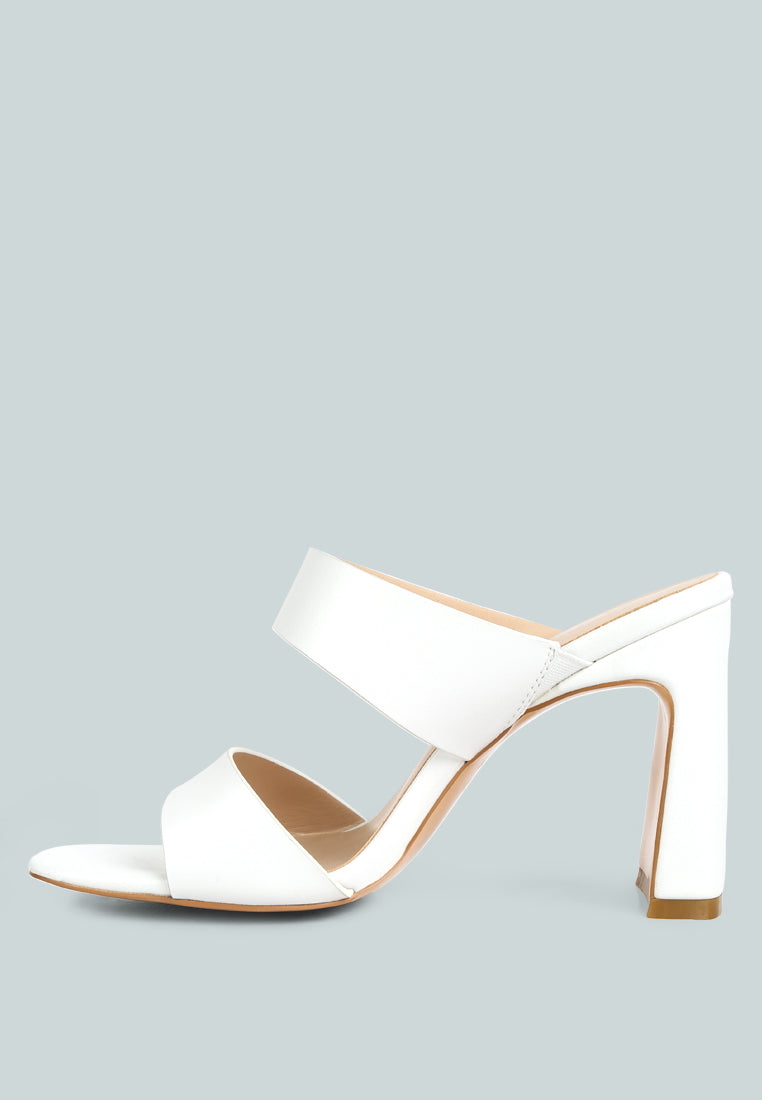 alodia Slim block heel sandals in White#color_white