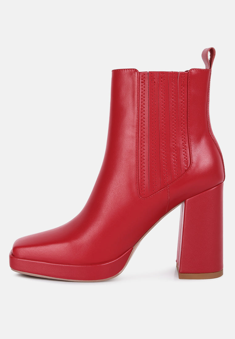 grape vine high heeled leather boot#color_red