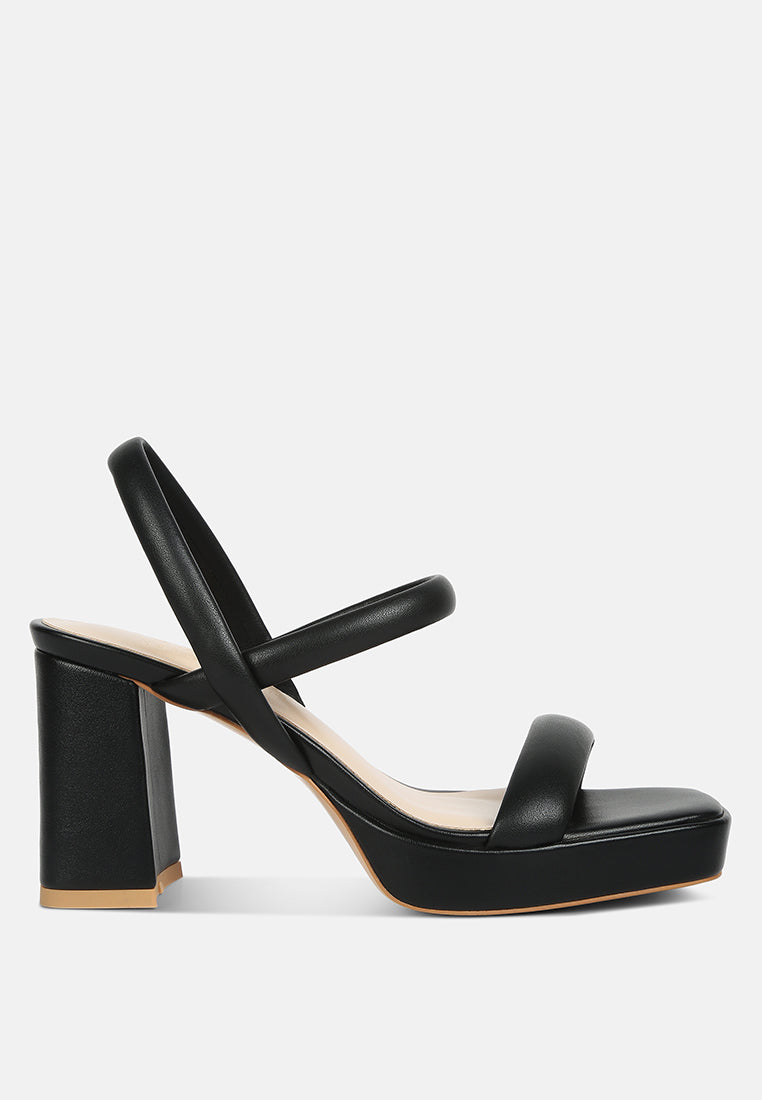 JOSLYN Slingback Block Heel Sandals in Black#color_black