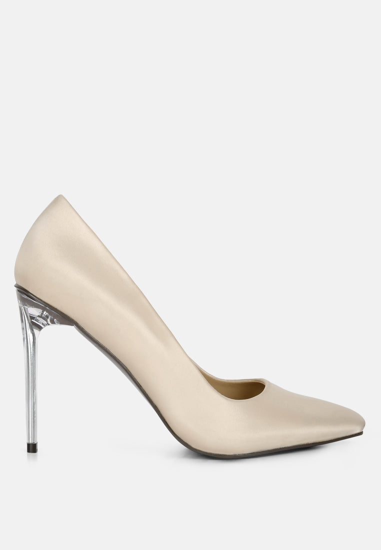 STAKES Nude High Heeled Classic Dress Pumps#color_nude