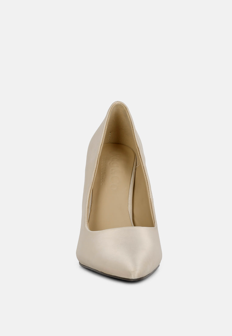 STAKES Nude High Heeled Classic Dress Pumps#color_nude