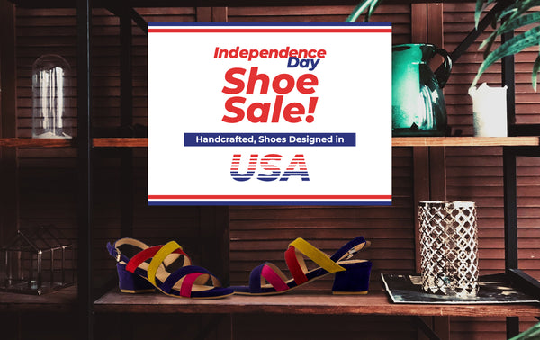 Independence Day Shoe Sale! Handcrafted, shoes Designed in the USA