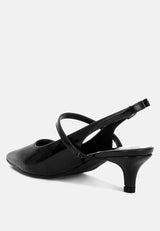 abloom kitten heel slingback sandals#color_black