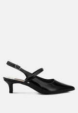 abloom kitten heel slingback sandals#color_black