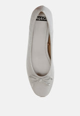 agshin metallic ballet flats#color_silver