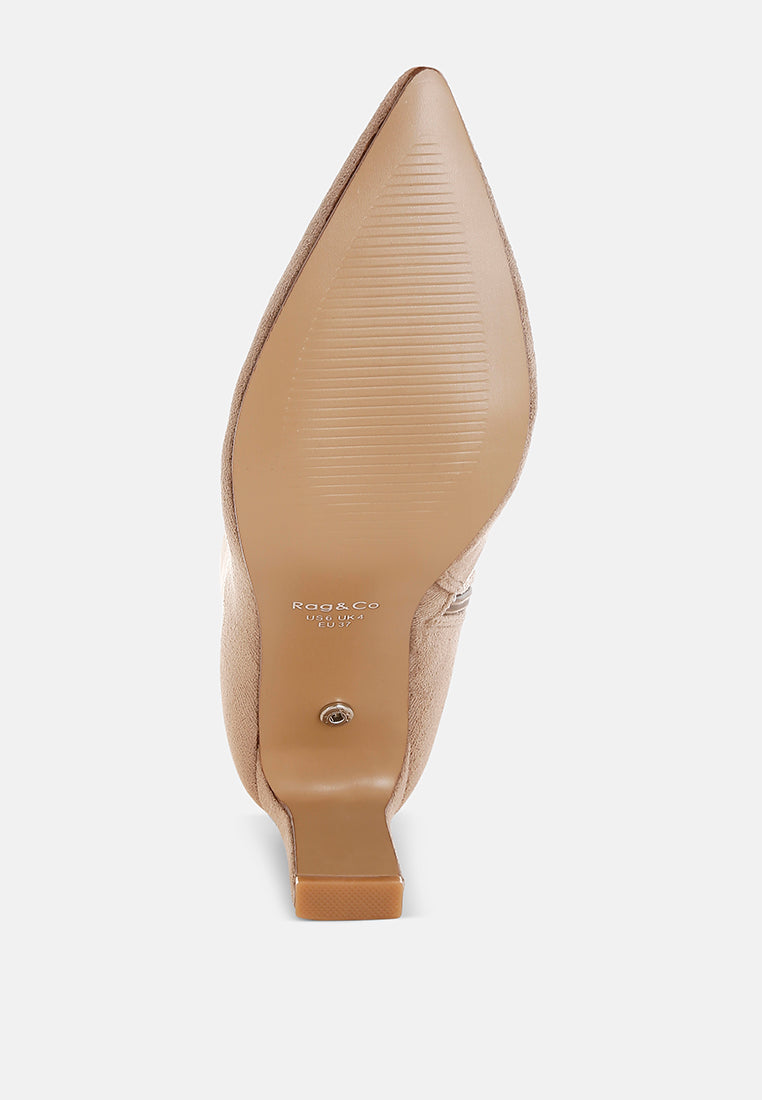 asagao diamante & rhinestones strap boots#color_beige