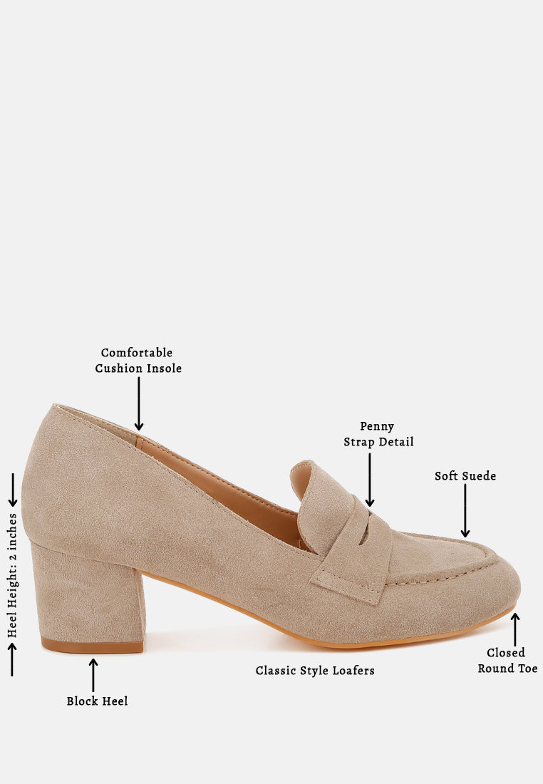 astra block heel suede loafers#color_sand