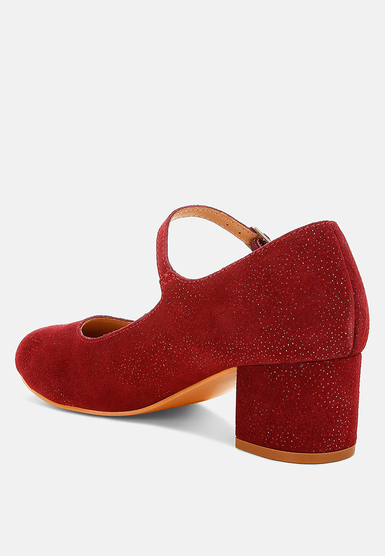bettola shimmer suede mary jane sandals#color_red