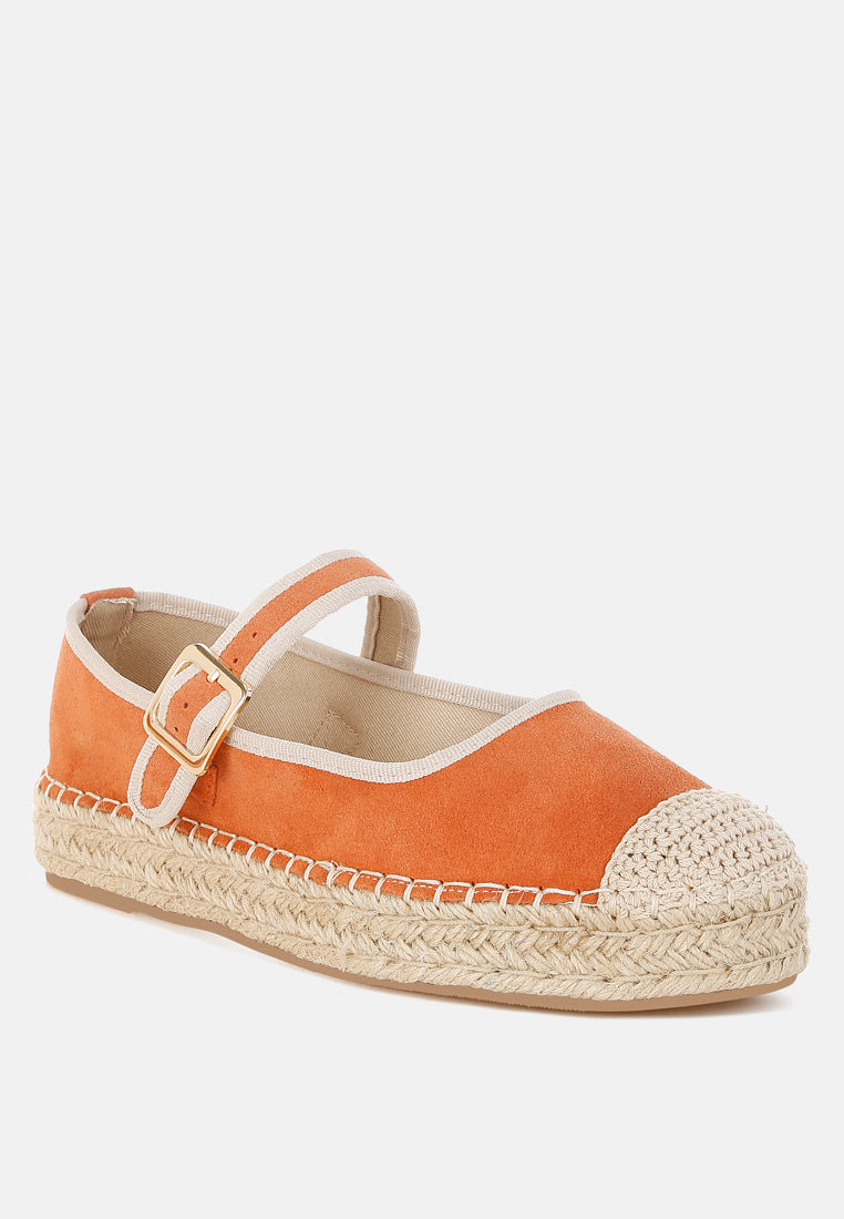 bolean soft suede leather mary jane espadrilles#color_tan