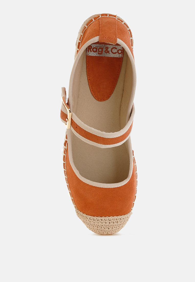 bolean soft suede leather mary jane espadrilles#color_tan