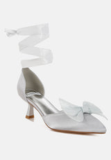 cadell bow detail satin sandals#color_silver