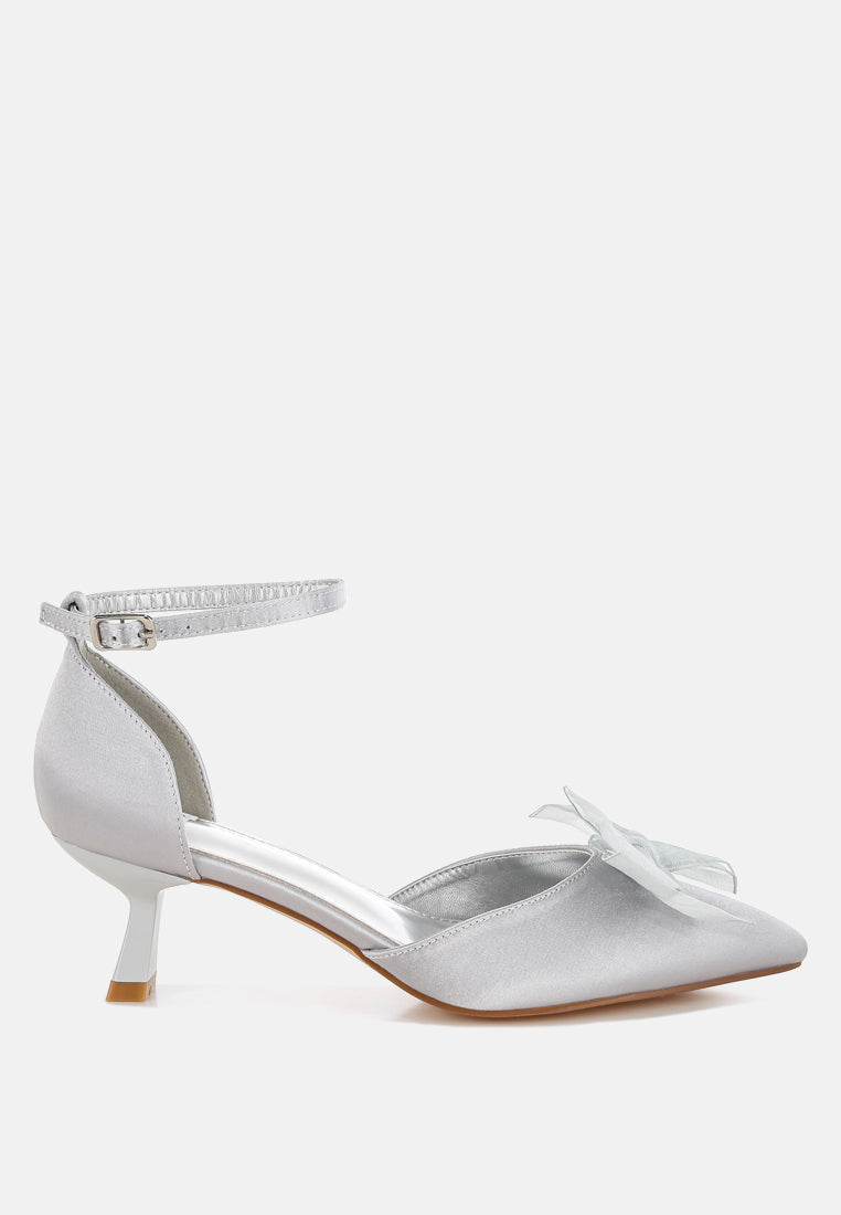 cadell bow detail satin sandals#color_silver