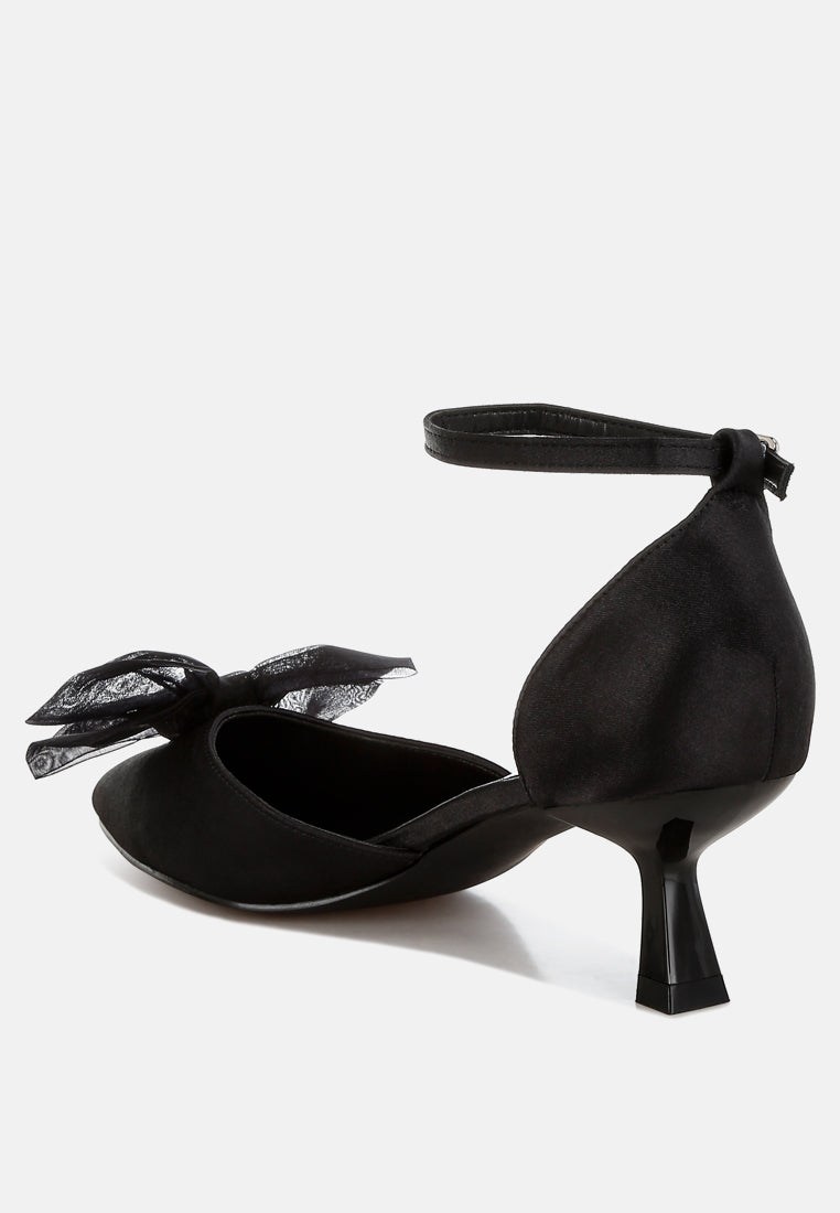 cadell bow detail satin sandals#color_Black