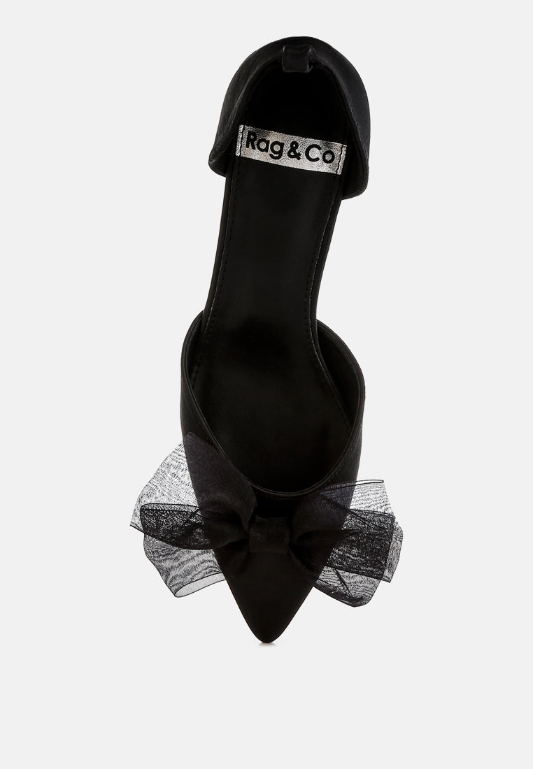 cadell bow detail satin sandals#color_Black