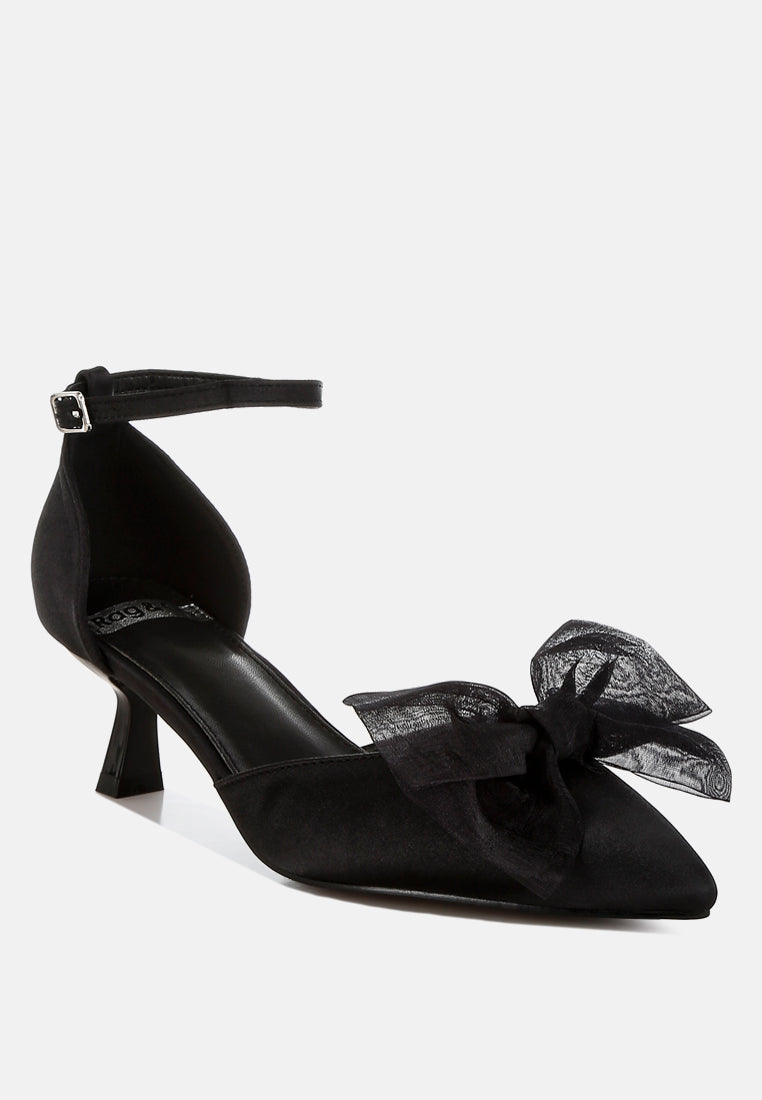 cadell bow detail satin sandals#color_Black