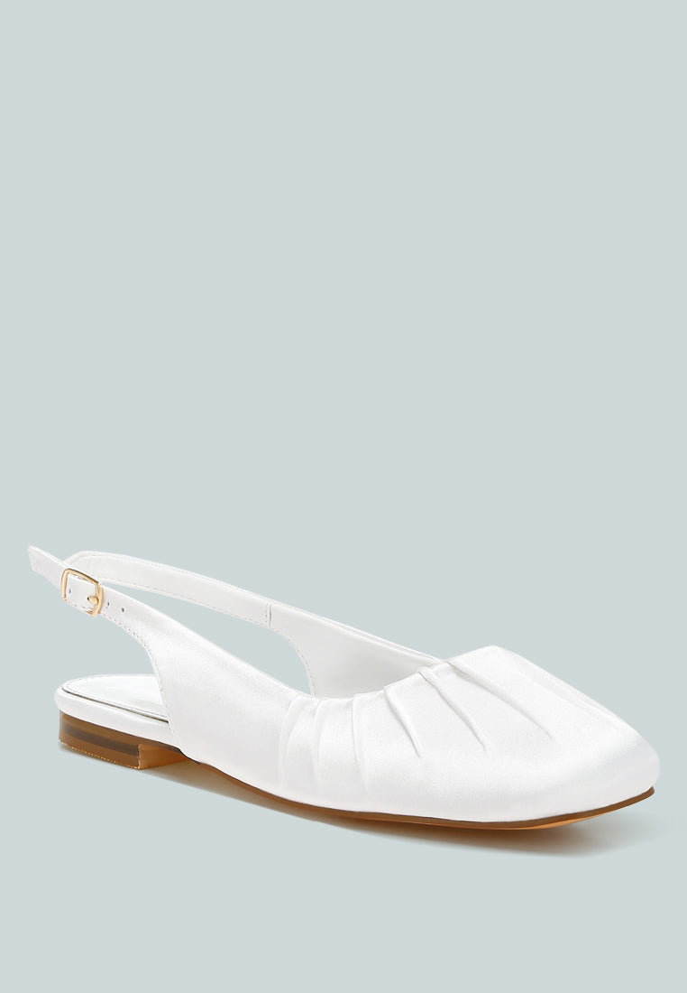 cheeni satin square toe flat slingbacks#color_white