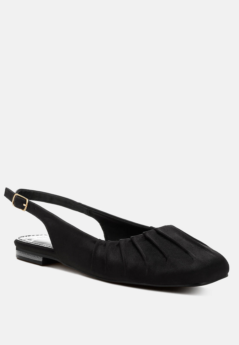 cheeni satin square toe flat slingbacks#color_black