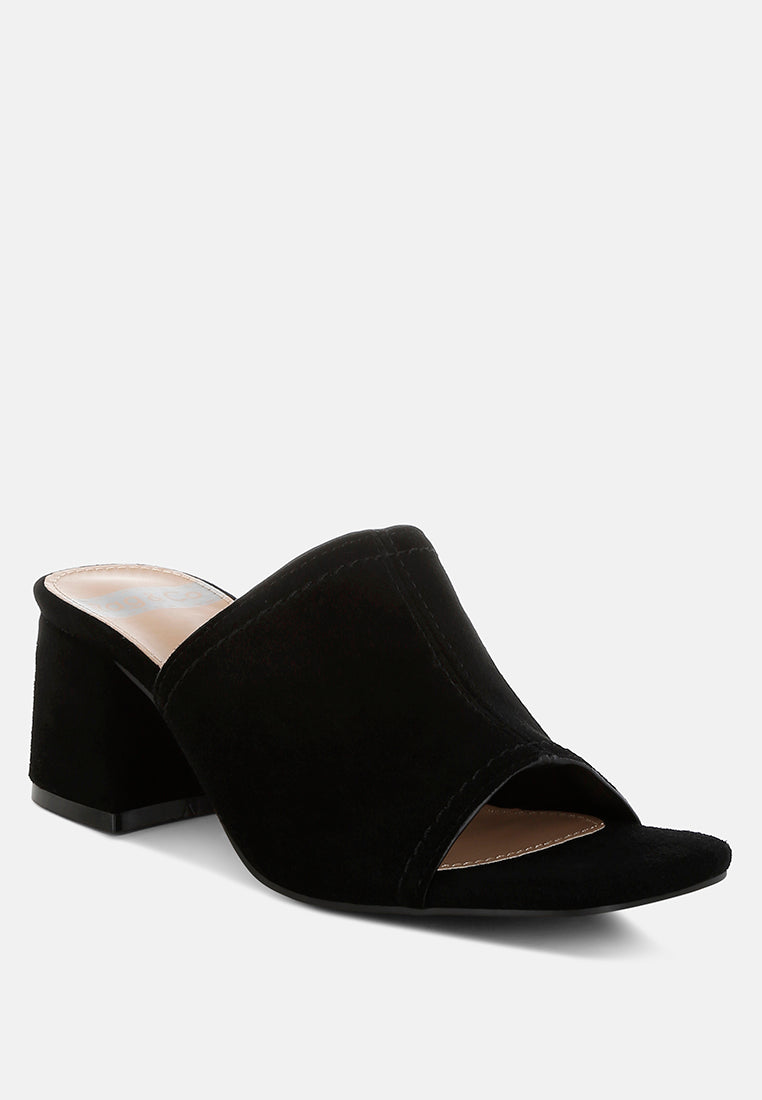 citarum real suede leather slip ons#color_black