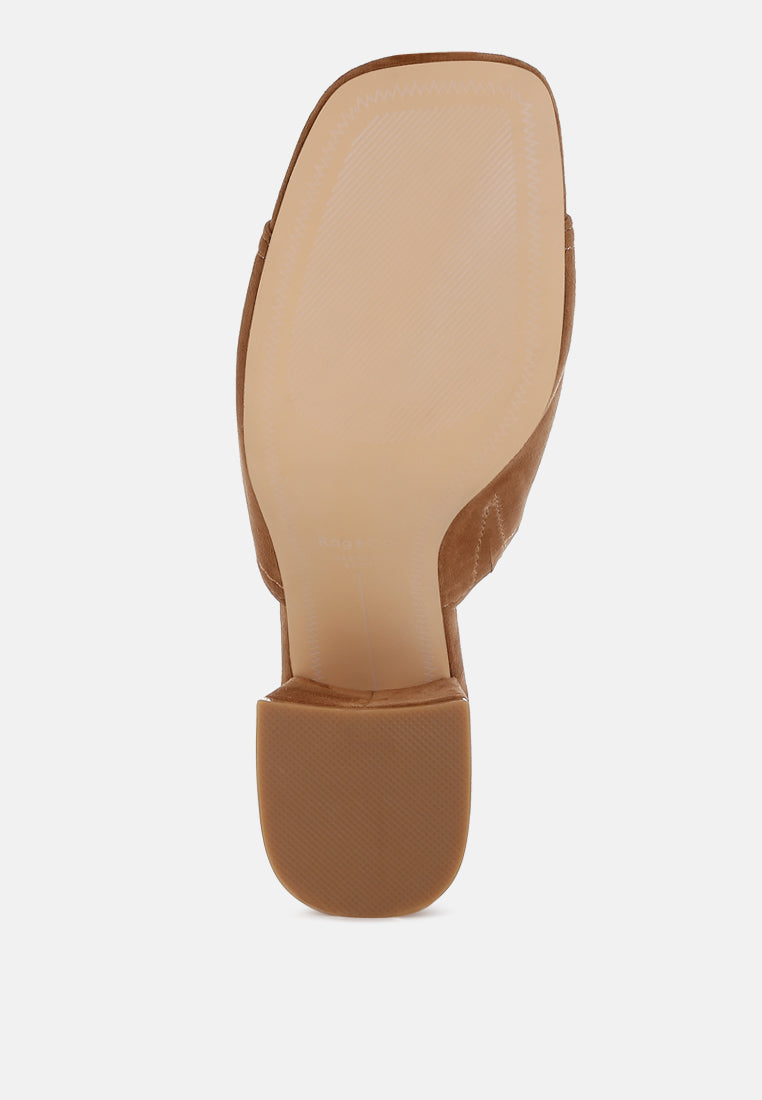 citarum real suede leather slip ons#color_tan