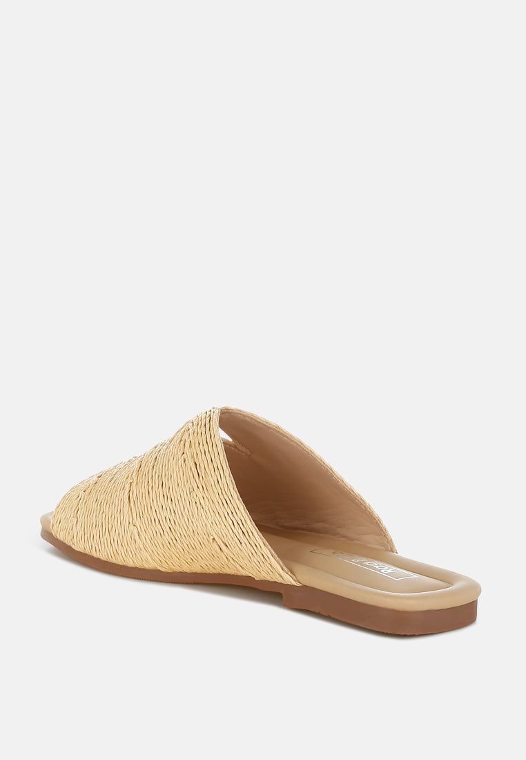 daisy doe raffia square toe flats#color_beige