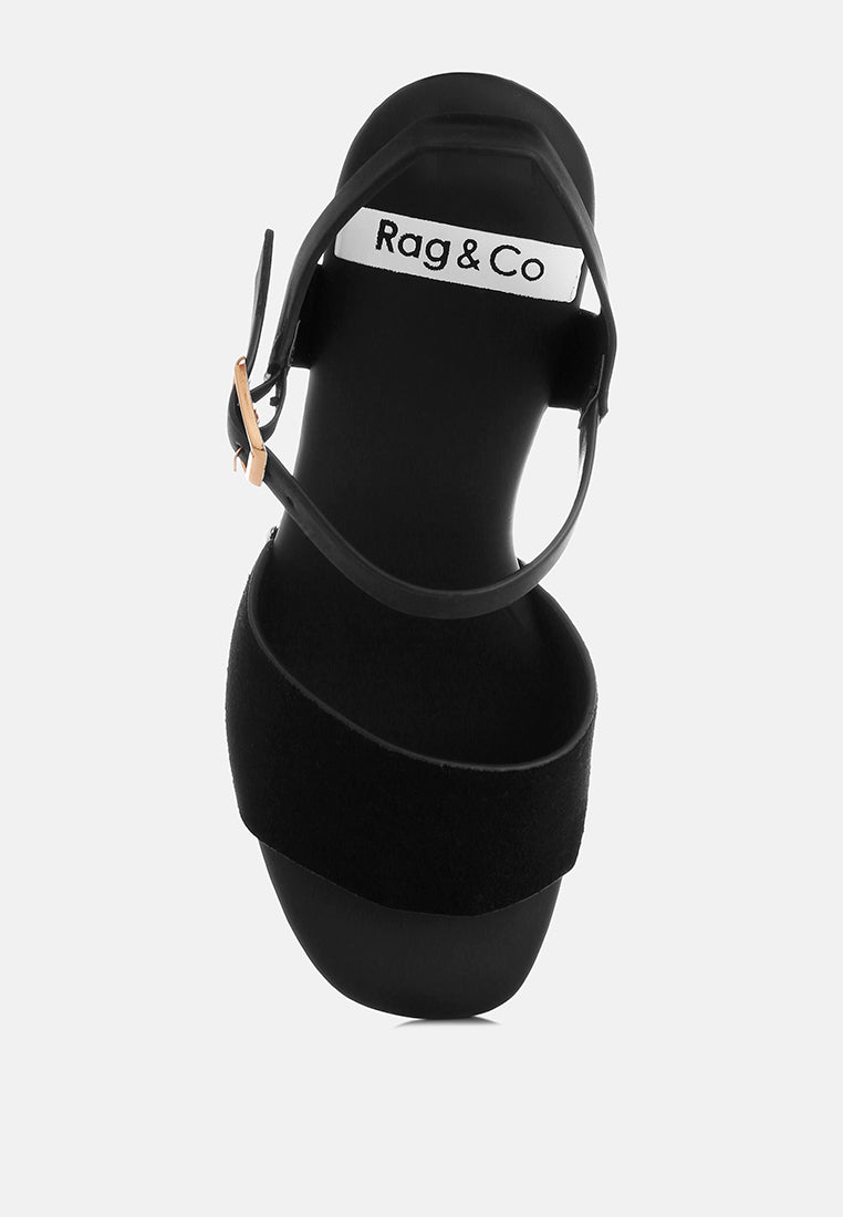 Daniela Suede High Block Sandals#color_black