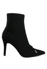 dapers bow detail ankle boots#color_black