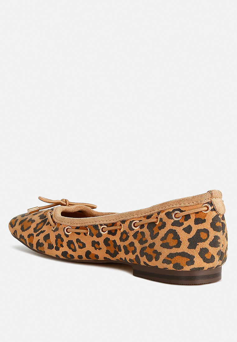 darlow drawstring bow ballerinas#color_leopard