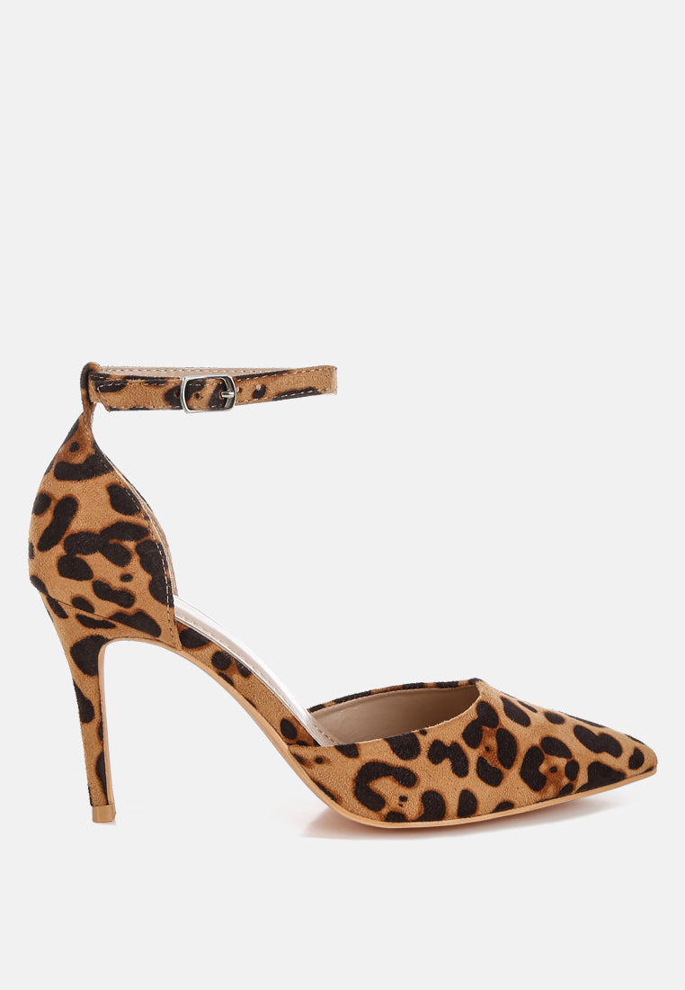 dolona microfiber stiletto heel sandals#color_leopard