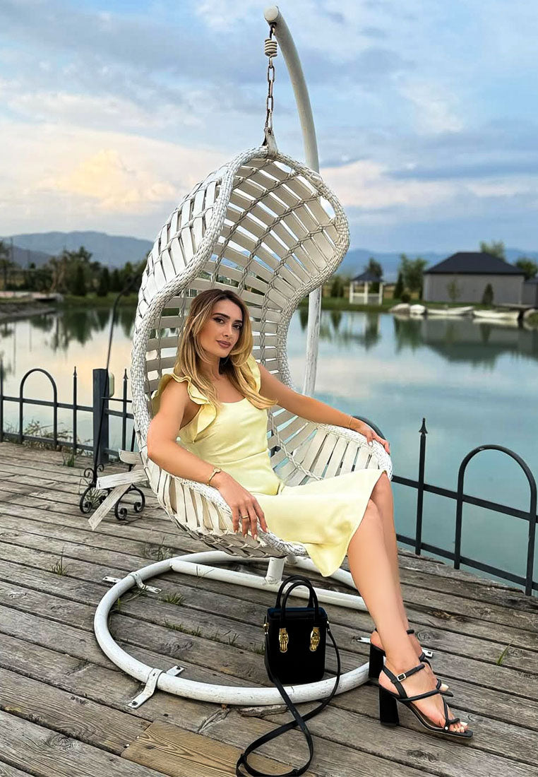 ARTHA open square toe block heel sandals in Black#color_black