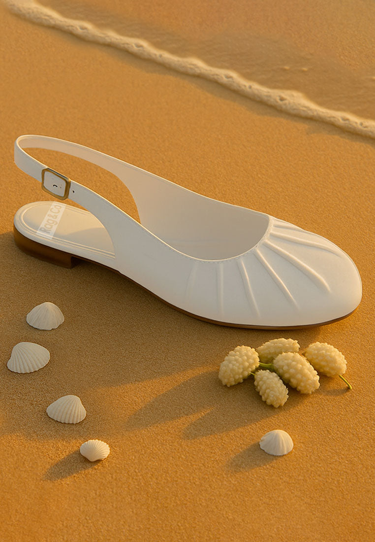 cheeni satin square toe flat slingbacks#color_white