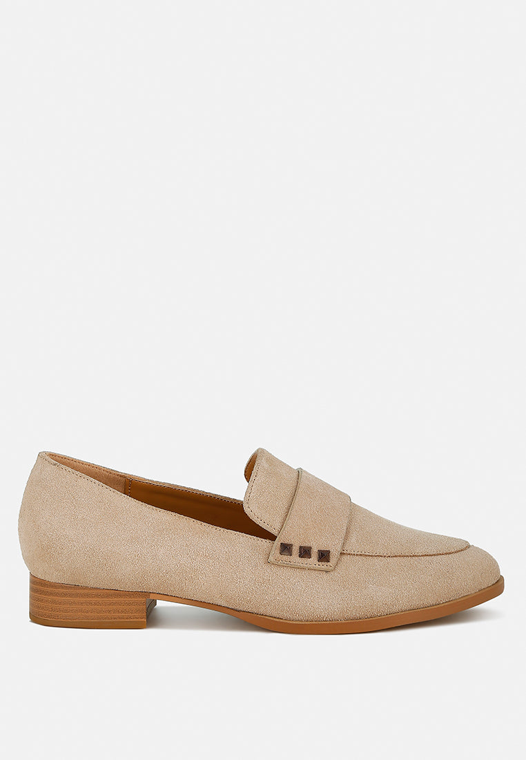 durance studded suede loafers#color_sand