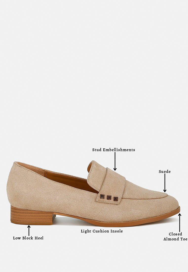 durance studded suede loafers#color_sand