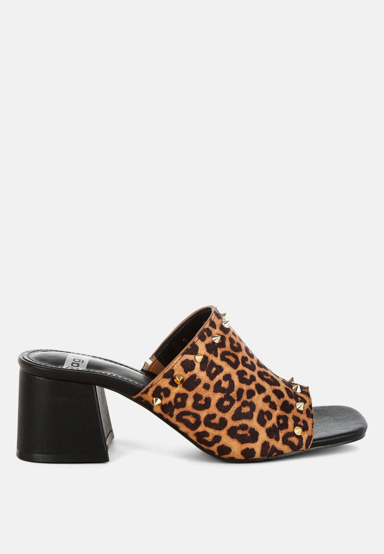 edama leopard print studded slip ons#color_leopard