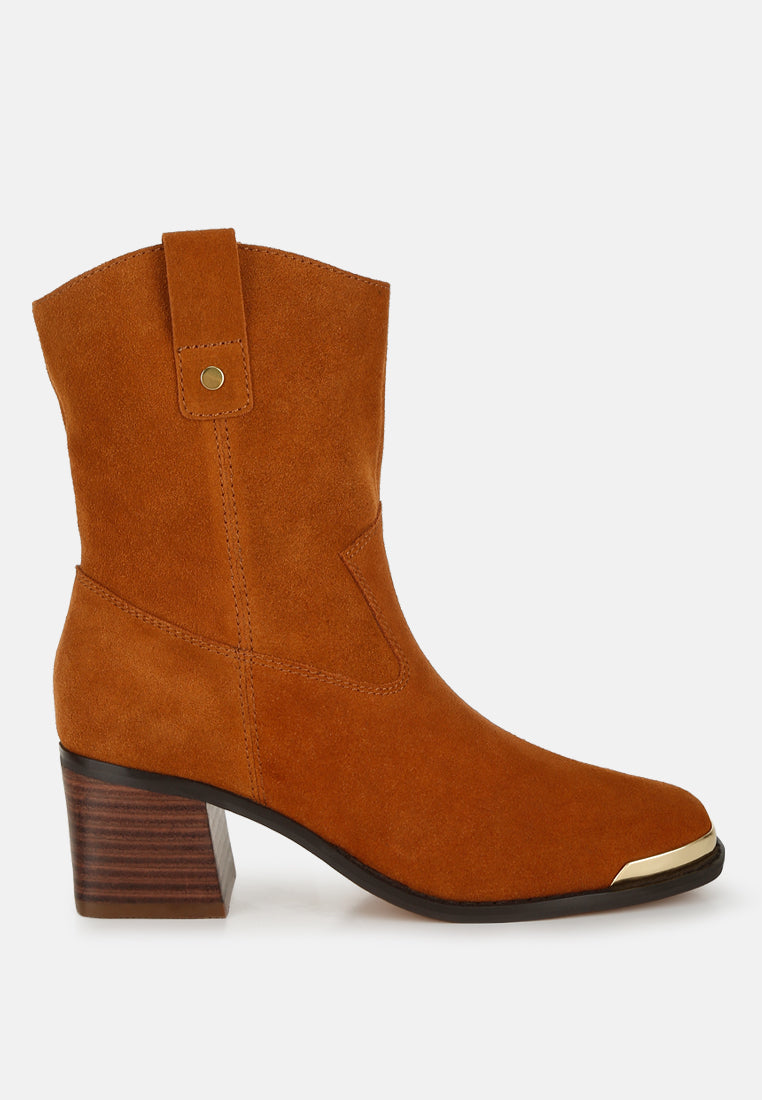 emberly suede square toe ankle boots#color_tan