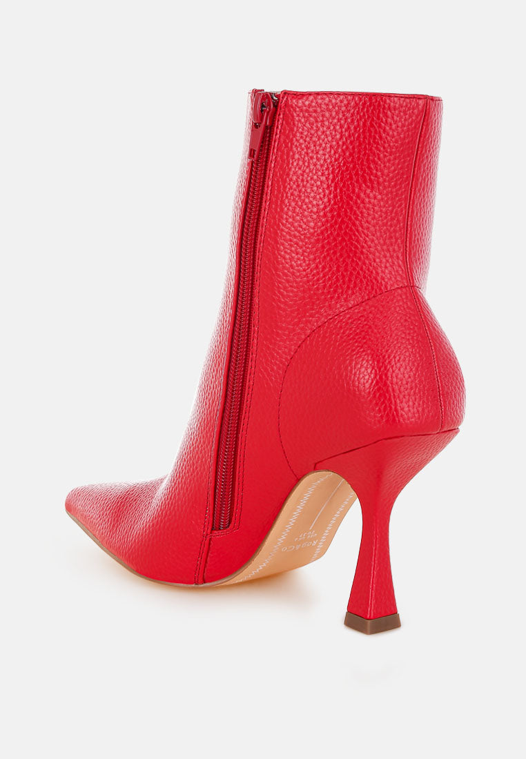 farnak pleather spool heel boots#color_red