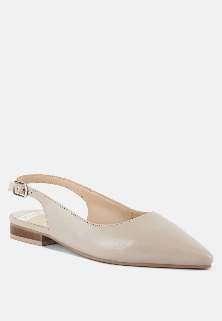 hocane genuine soft leather slingback sandals#color_beige