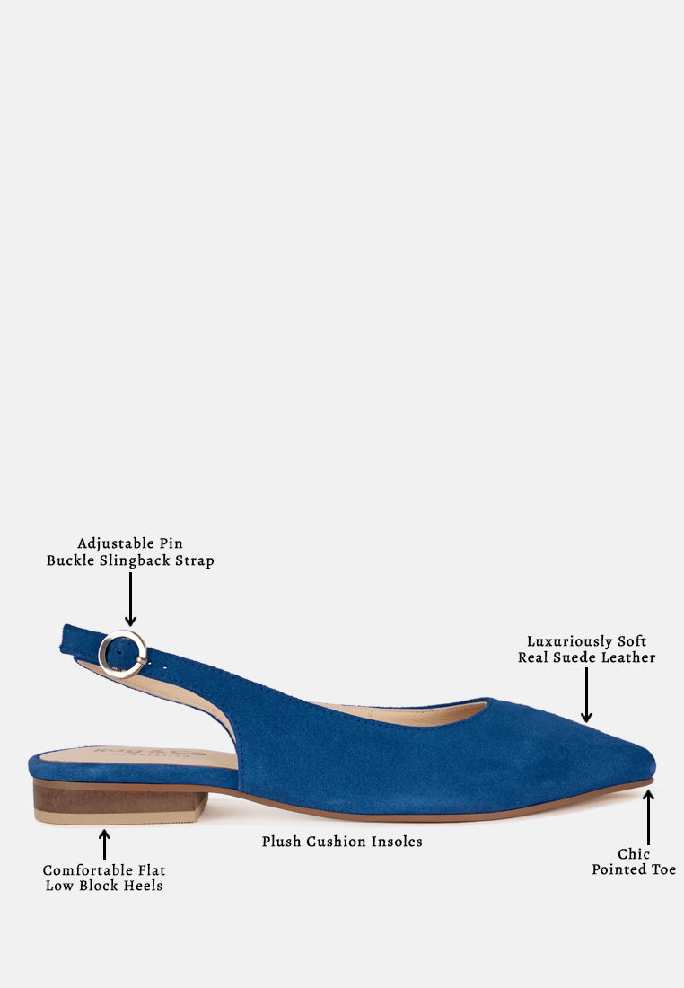hocane real suede leather slingback sandals#color_blue
