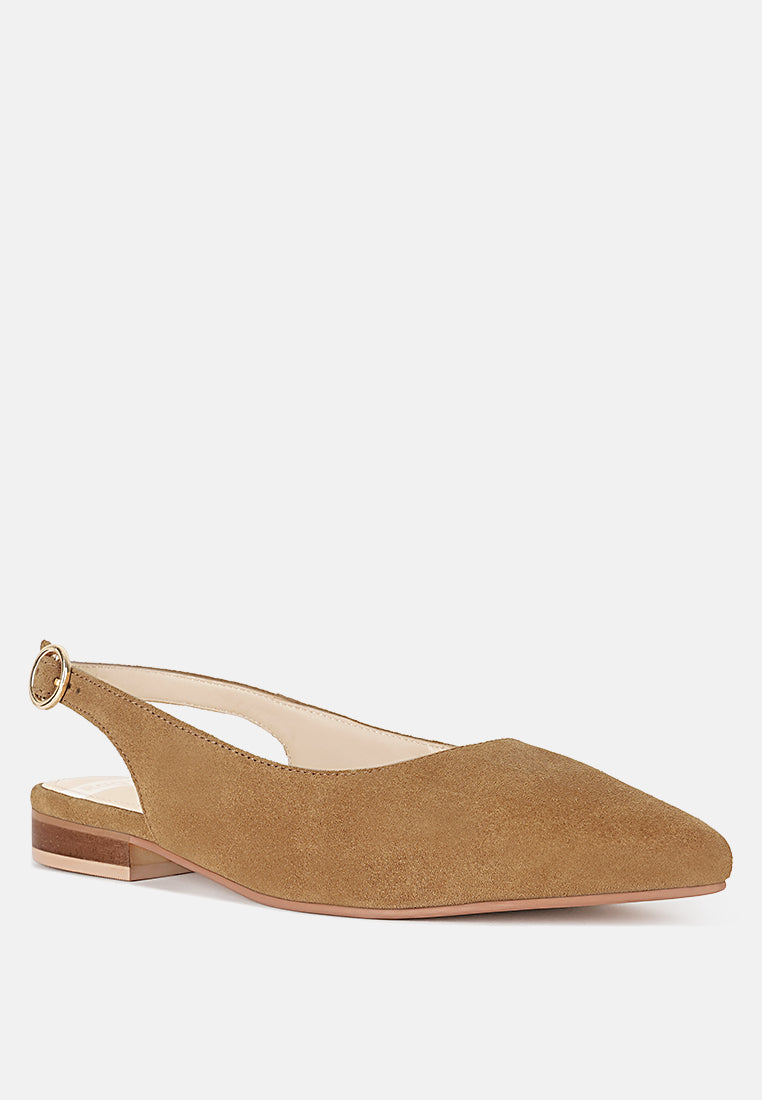 hocane real suede leather slingback sandals#color_tan