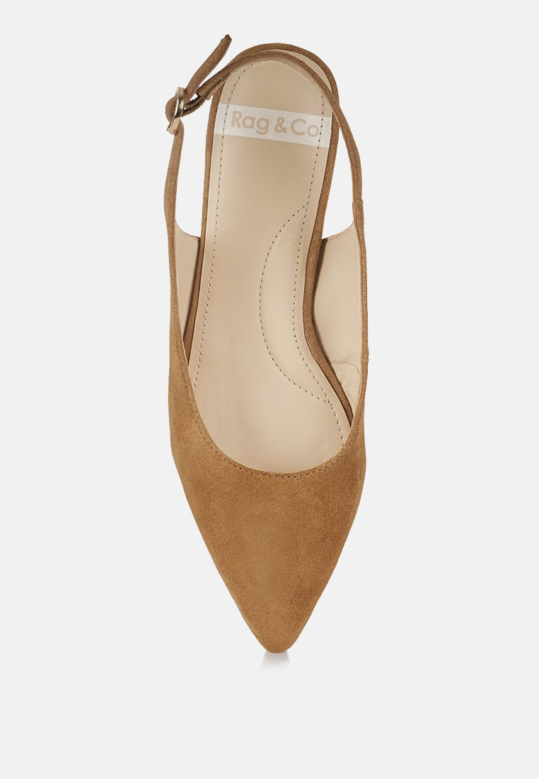 hocane real suede leather slingback sandals#color_tan