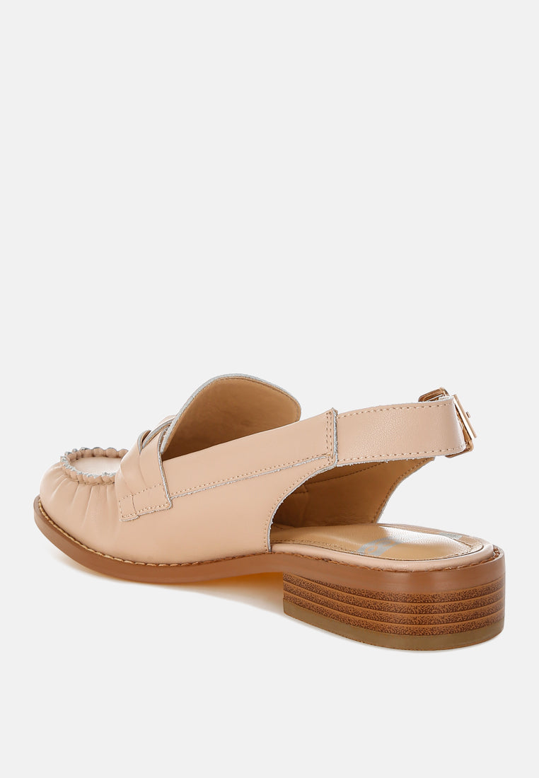 jemykin genuine leather loafer sandals#color_beige