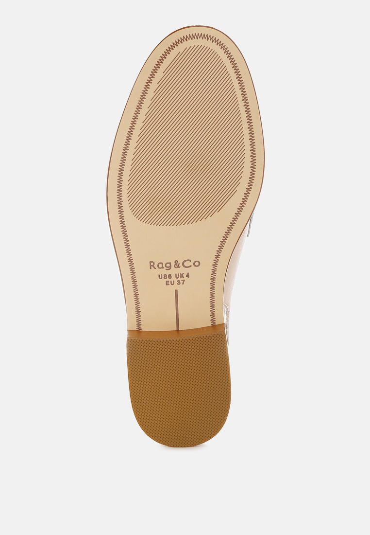 jemykin genuine leather loafer sandals#color_beige