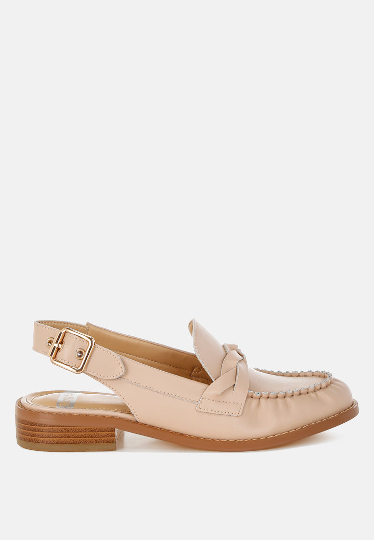jemykin genuine leather loafer sandals#color_beige