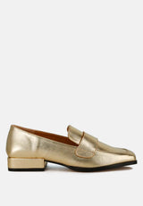 jongs metallic penny loafers#color_gold