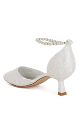 laika lace kitten heel sandals#color_white