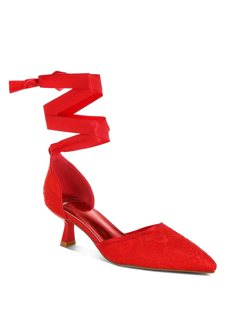 laika lace kitten heel sandals#color_red