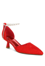 laika lace kitten heel sandals#color_red